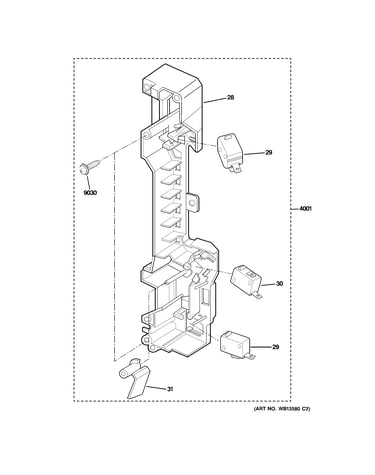 Latch board parts