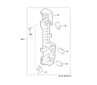 GE PVM1790SR1SS latch board parts diagram
