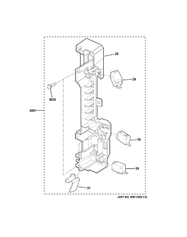 Latch board parts