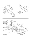 Backsplash, blower & drive assembly