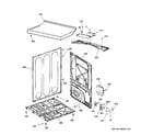 Hotpoint HTDX100ED2WW cabinet & top panel diagram