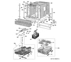 GE ZBD6700G00WW basket & wrap assembly diagram