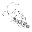 GE GFDN240GL0WW blower & motor diagram