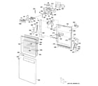 GE ZBD6900G00SS escutcheon & door assembly diagram