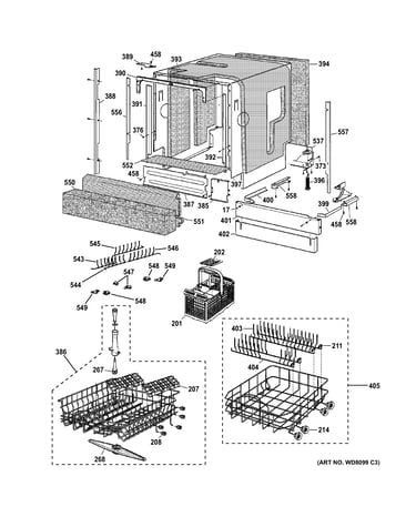 Basket & wrap assembly