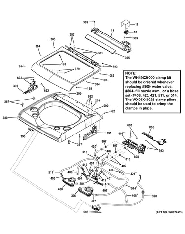 Top panel & lid