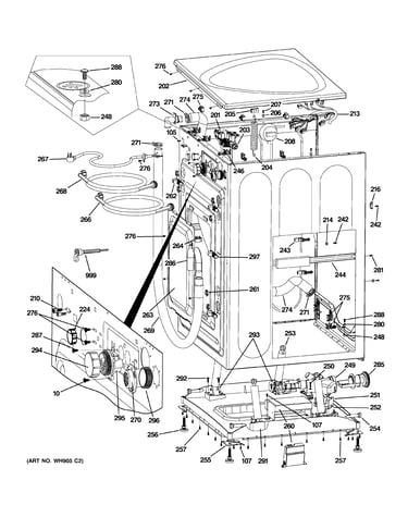 Cabinet & top panel