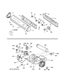 Backsplash, blower & motor assembly