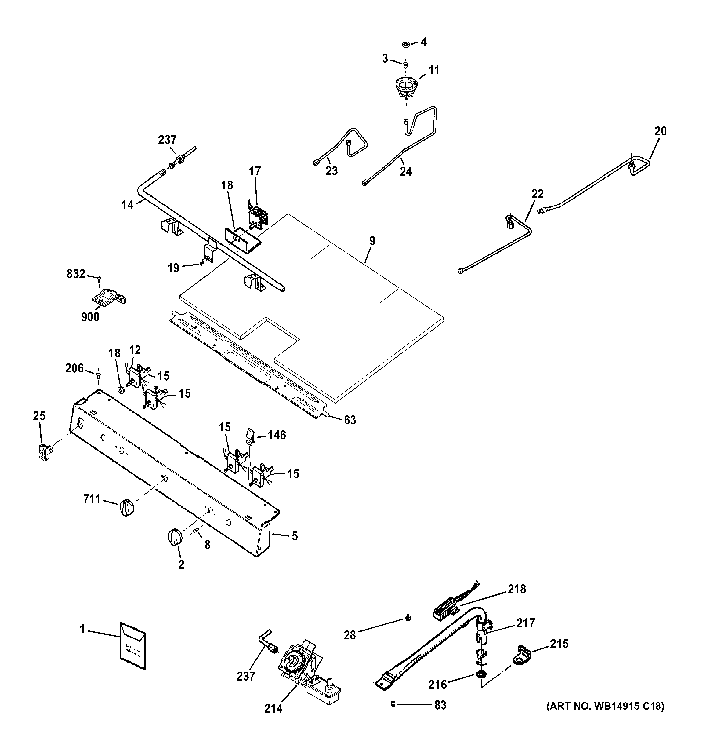 Gas & burner parts