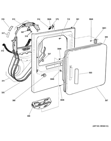 Front panel & door
