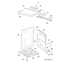 Hotpoint HTDP120ED0WW cabinet & top panel diagram