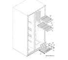 GE PSHS6MGZBESS freezer shelves diagram
