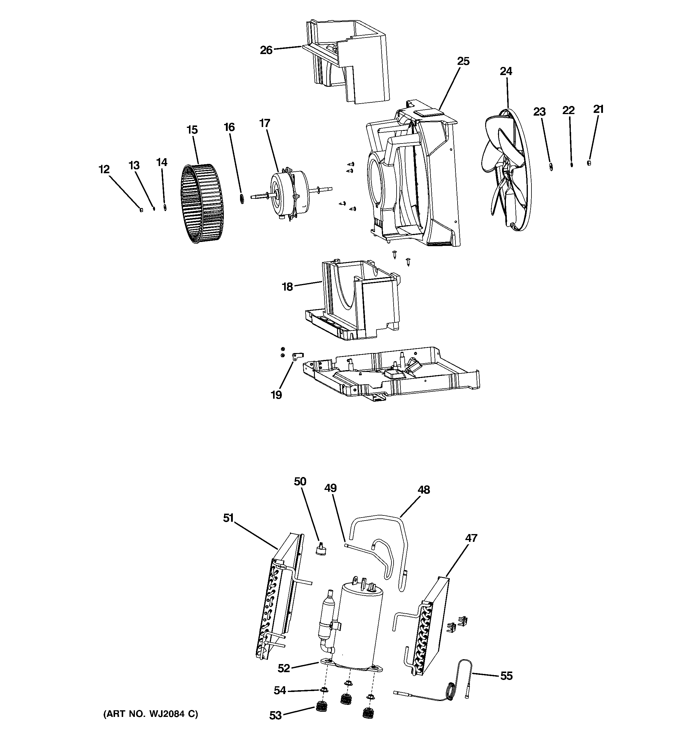 BASE PAN & UNIT PARTS