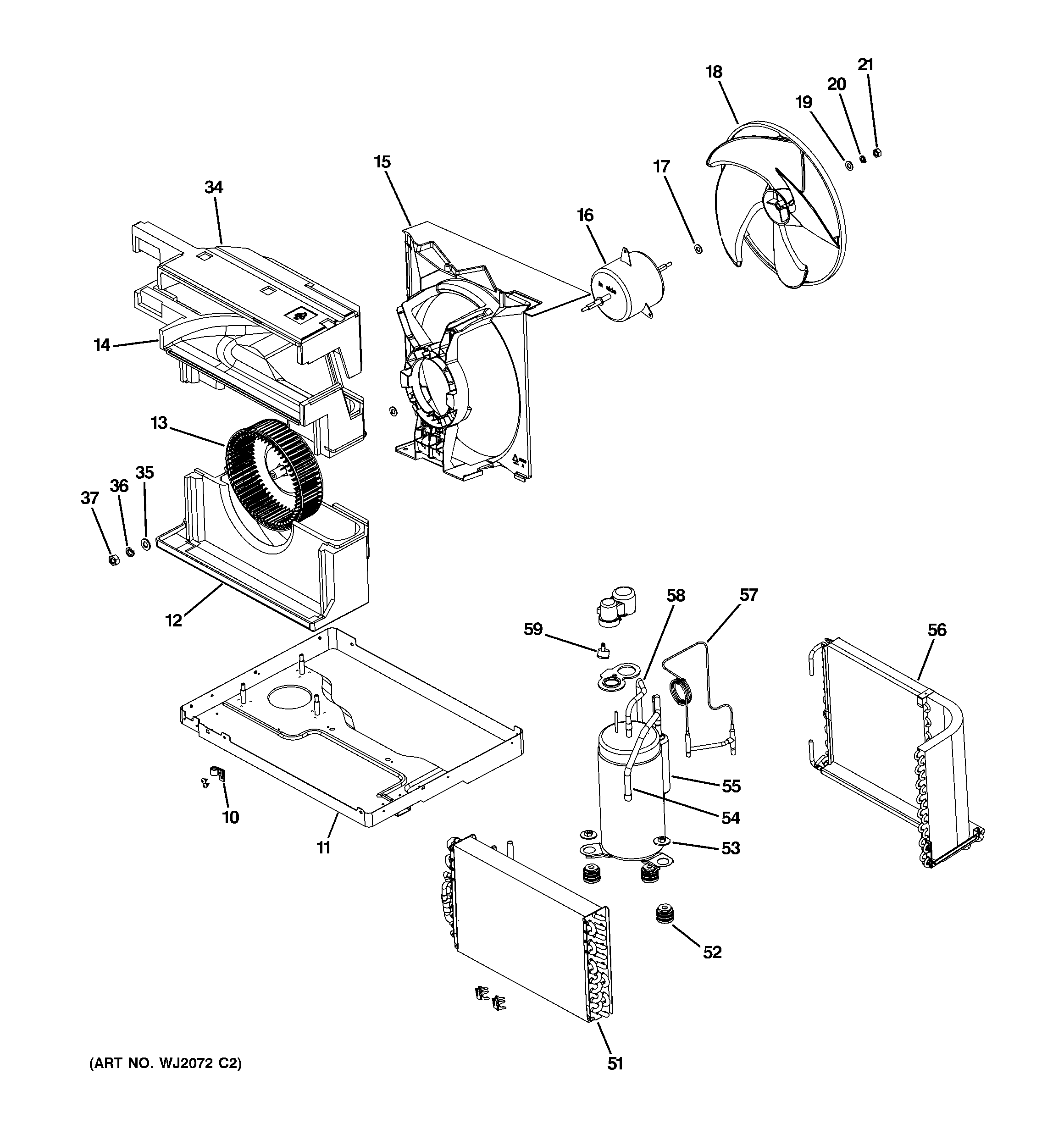 BASE PAN & UNIT PARTS