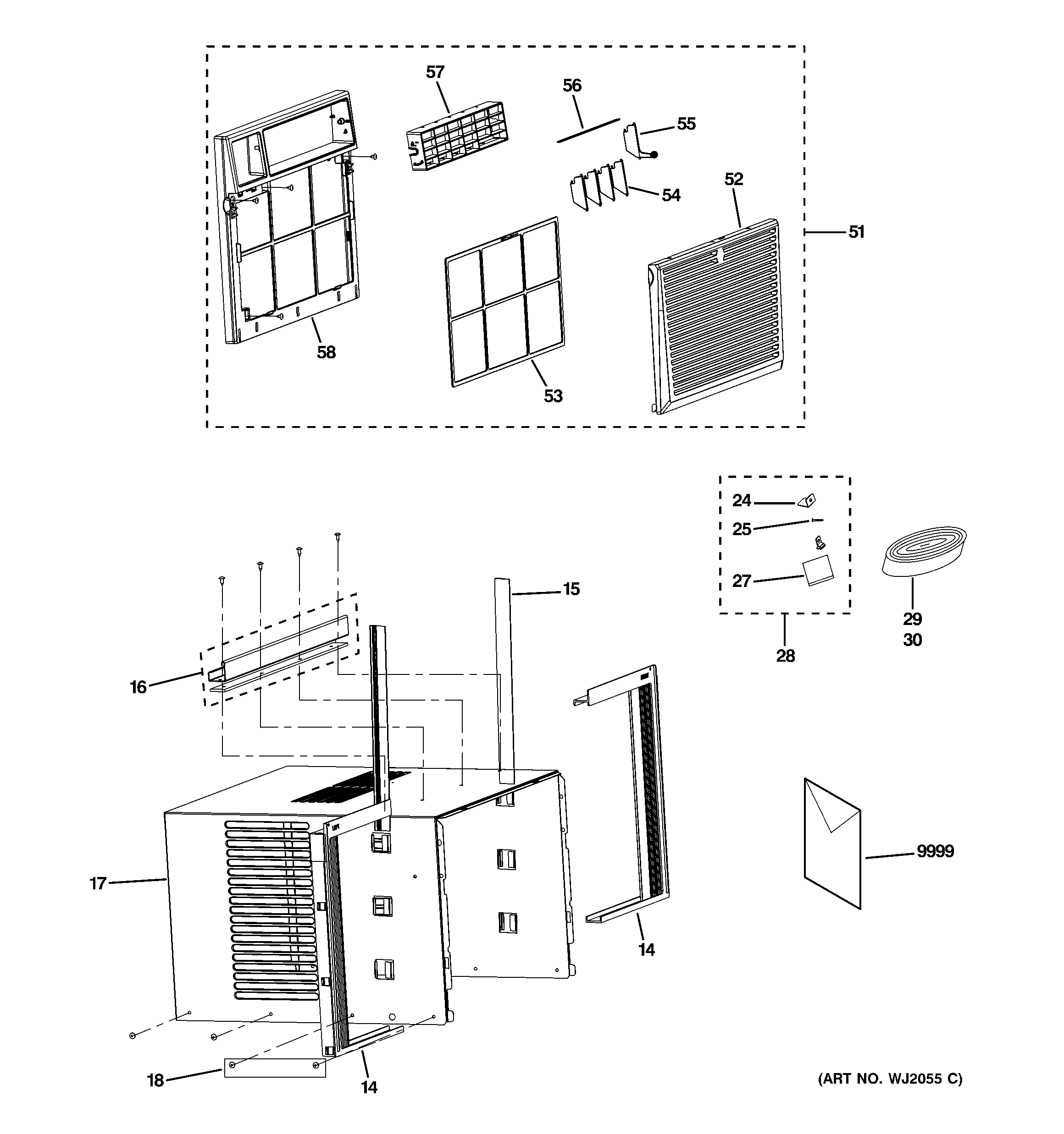 Grille & chassis parts