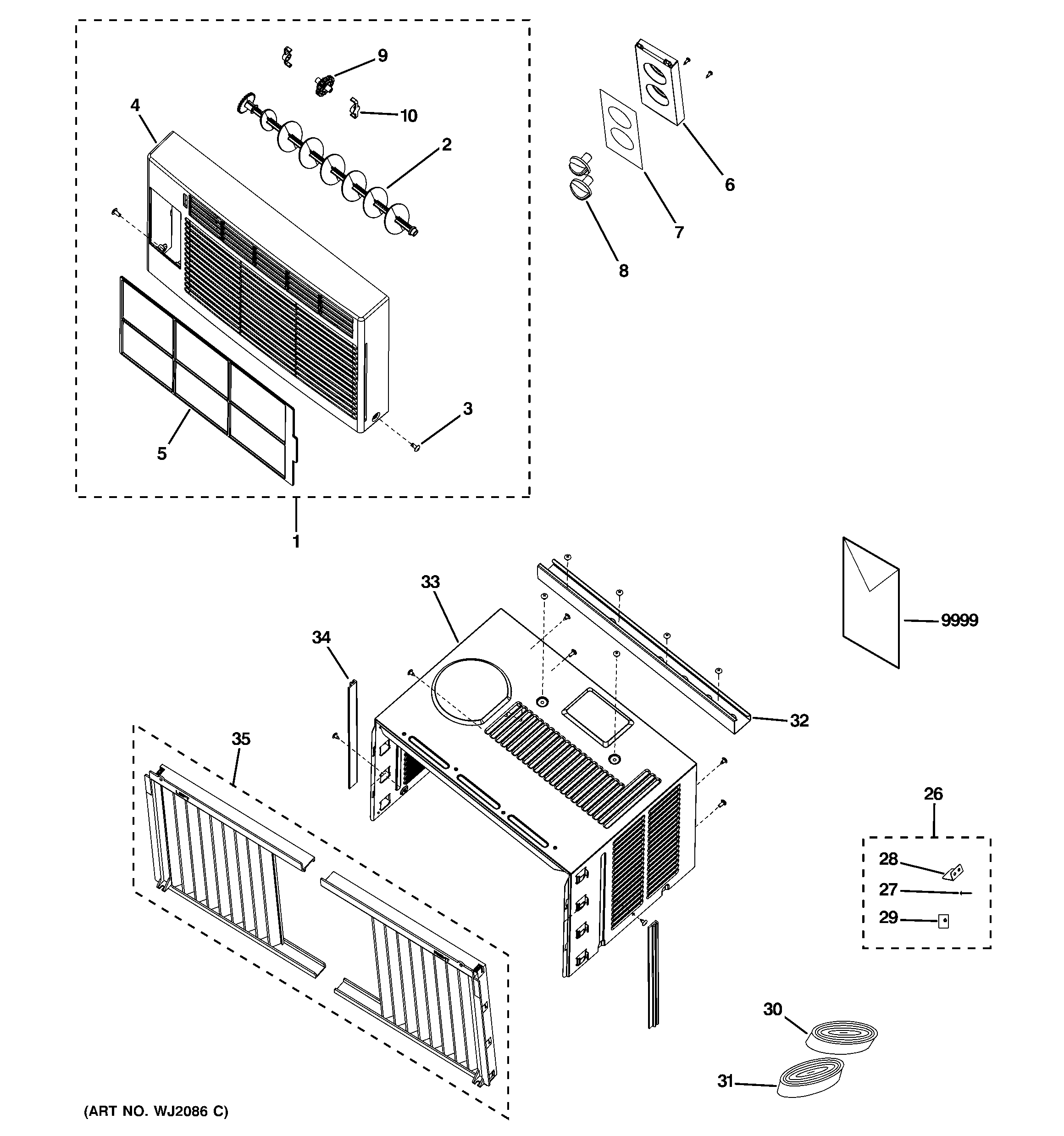 Grille & chassis parts