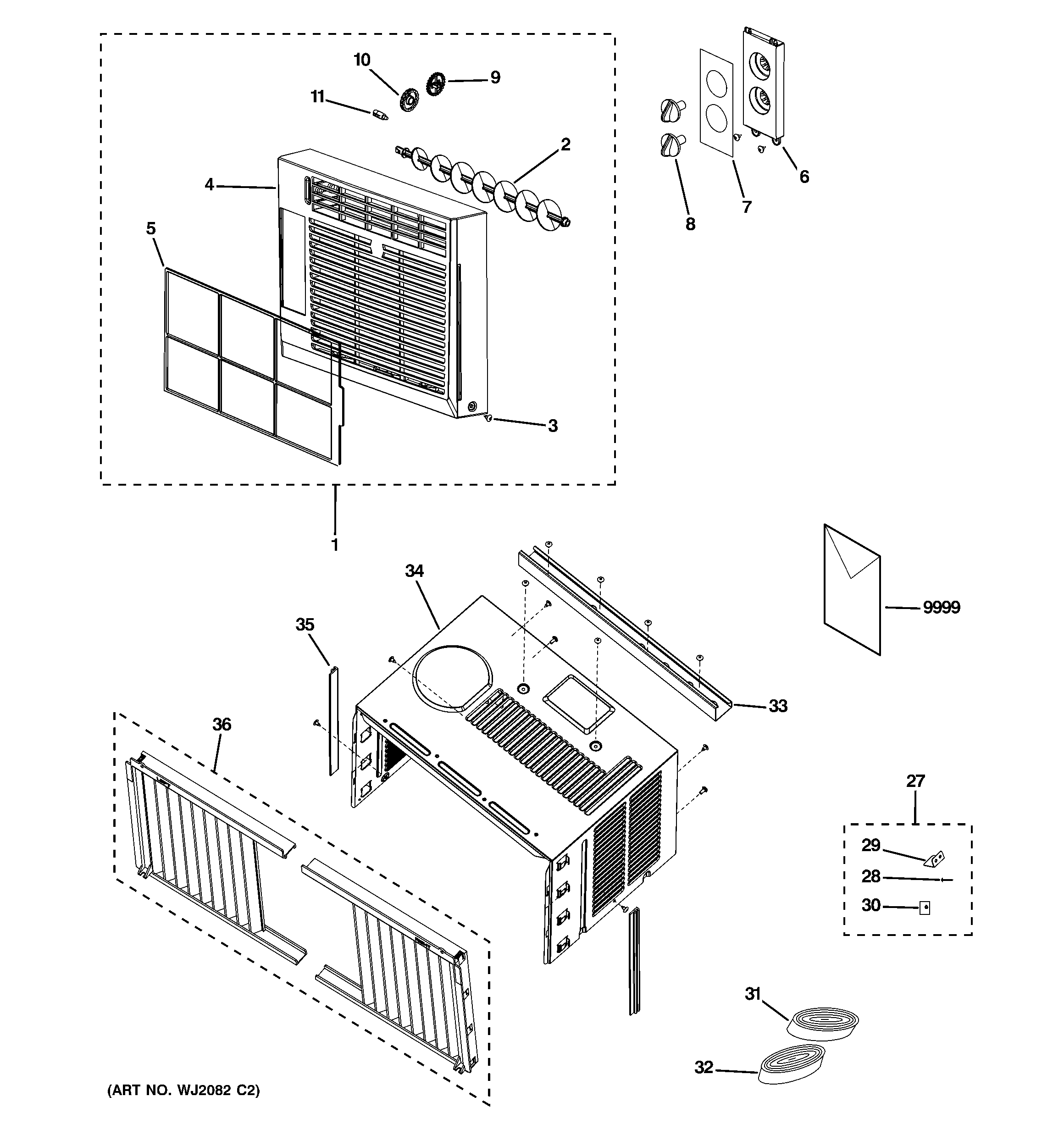 Grille & chassis parts