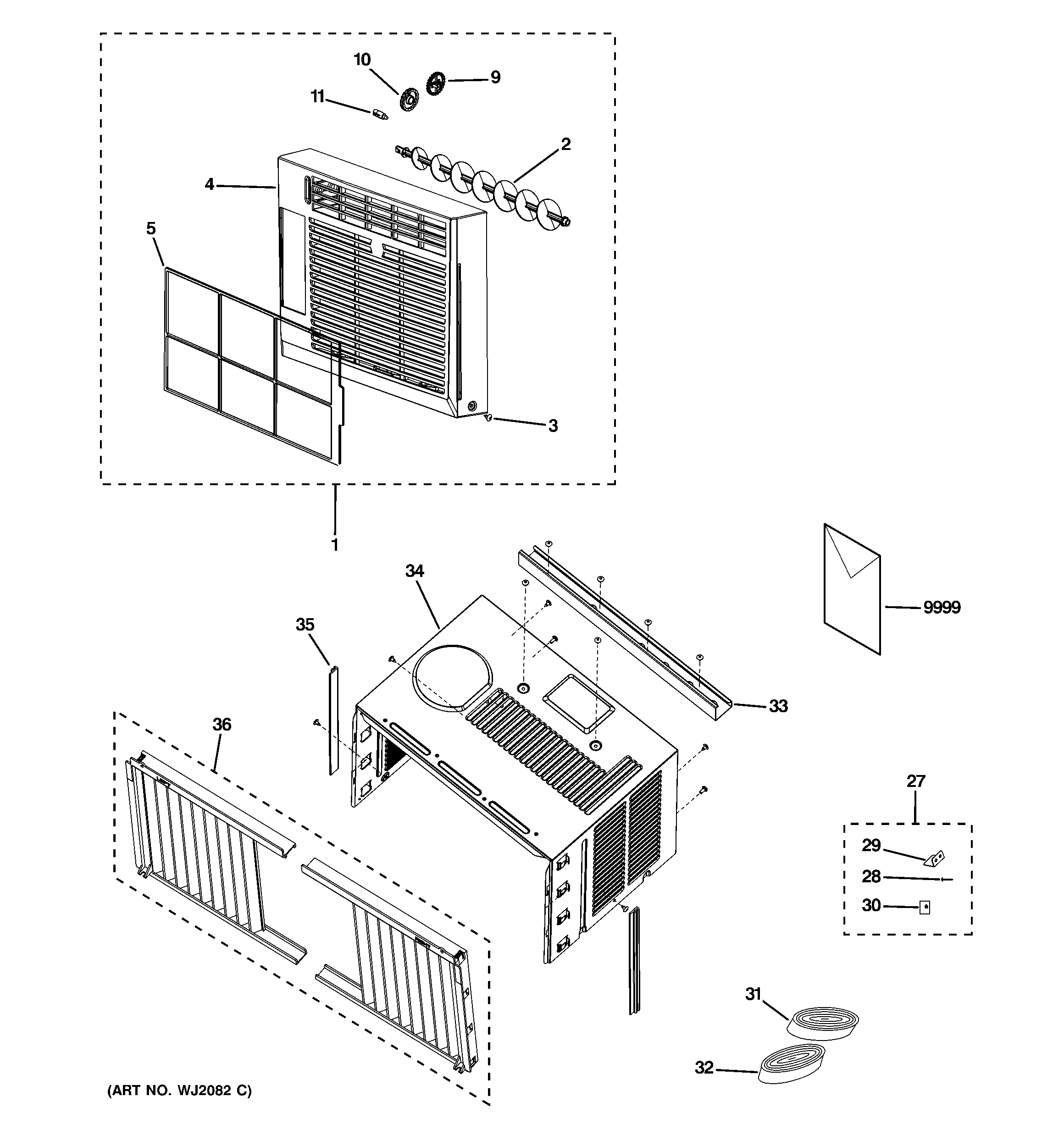 Grille & chassis parts