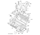 GE AZ61H15DABM3 motor & chassis parts diagram