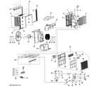 GE AEL10ASQ1 room air conditioner diagram