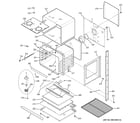 GE JTP75DP3WW lower oven diagram