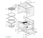 GE CT9800SH1SS oven cavity parts diagram