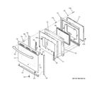 GE JB250DF2BB door diagram