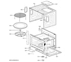GE PT7800DH1WW oven cavity diagram