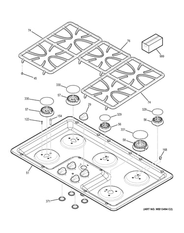 Control panel & cooktop