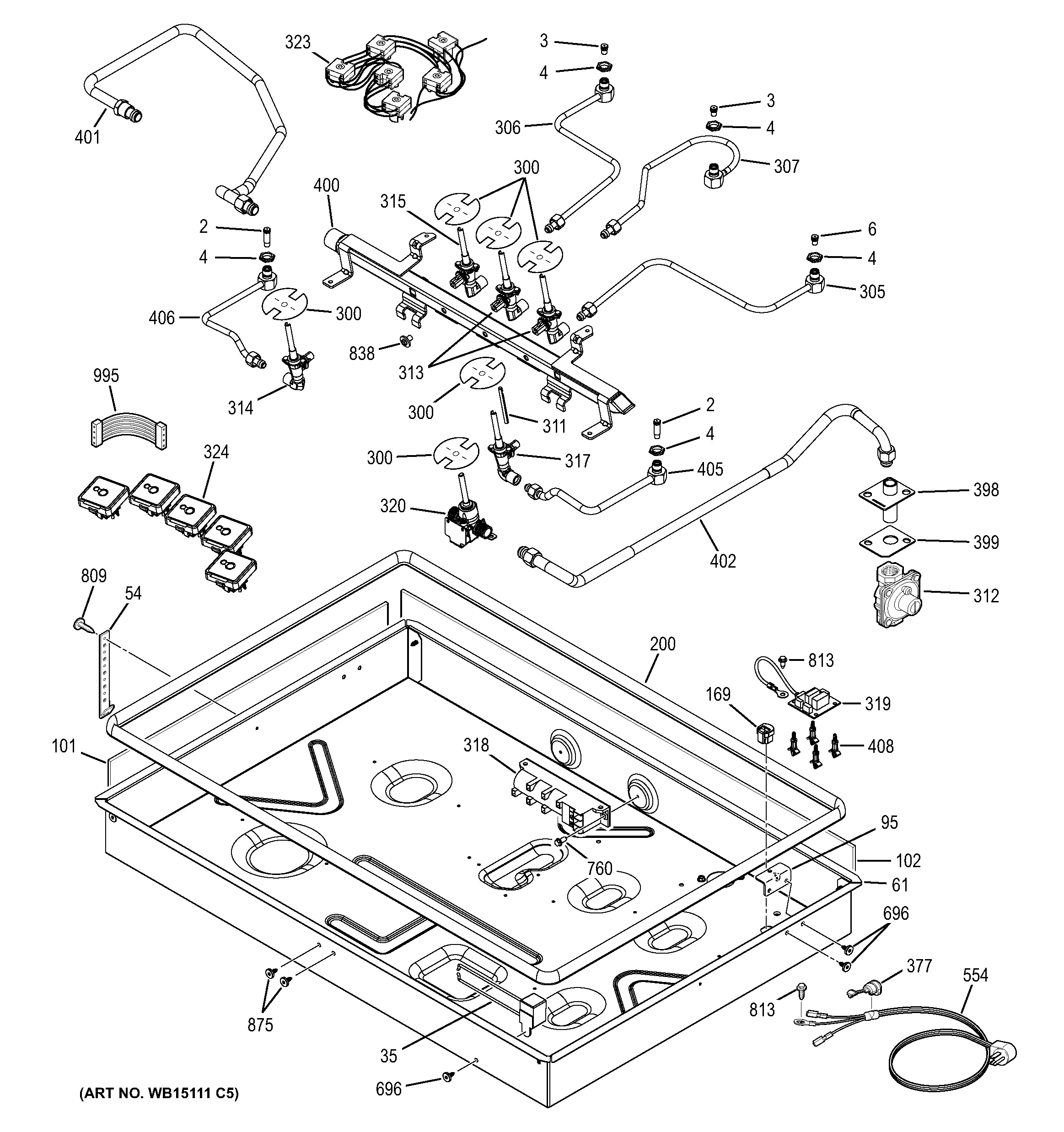 Gas & burner parts