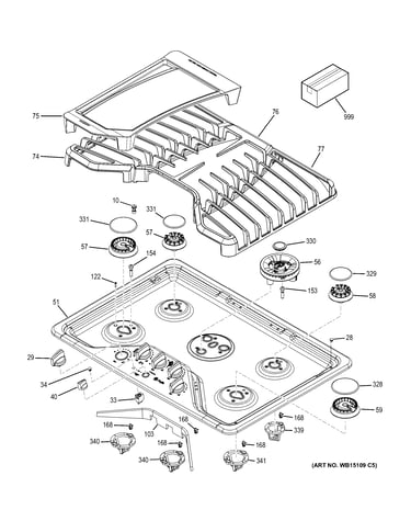 Control panel & cooktop