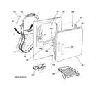 GE GIDP400JD4WW front panel & door diagram