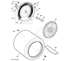 GE GIDP400JD4WW drum diagram