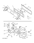 Backsplash, blower & motor assembly