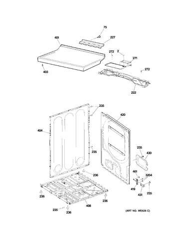 Cabinet & front panel