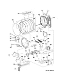 Drum, blower & motor assembly