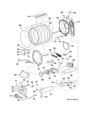 Drum, blower & motor assembly