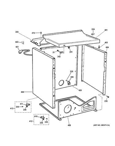 Cabinet & top panel