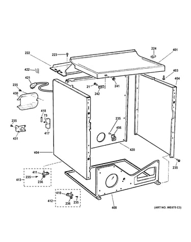 Cabinet & top panel