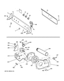 Backsplash, blower & motor assembly