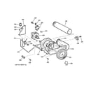 GE DCCB330GJ3WC blower & motor assembly diagram