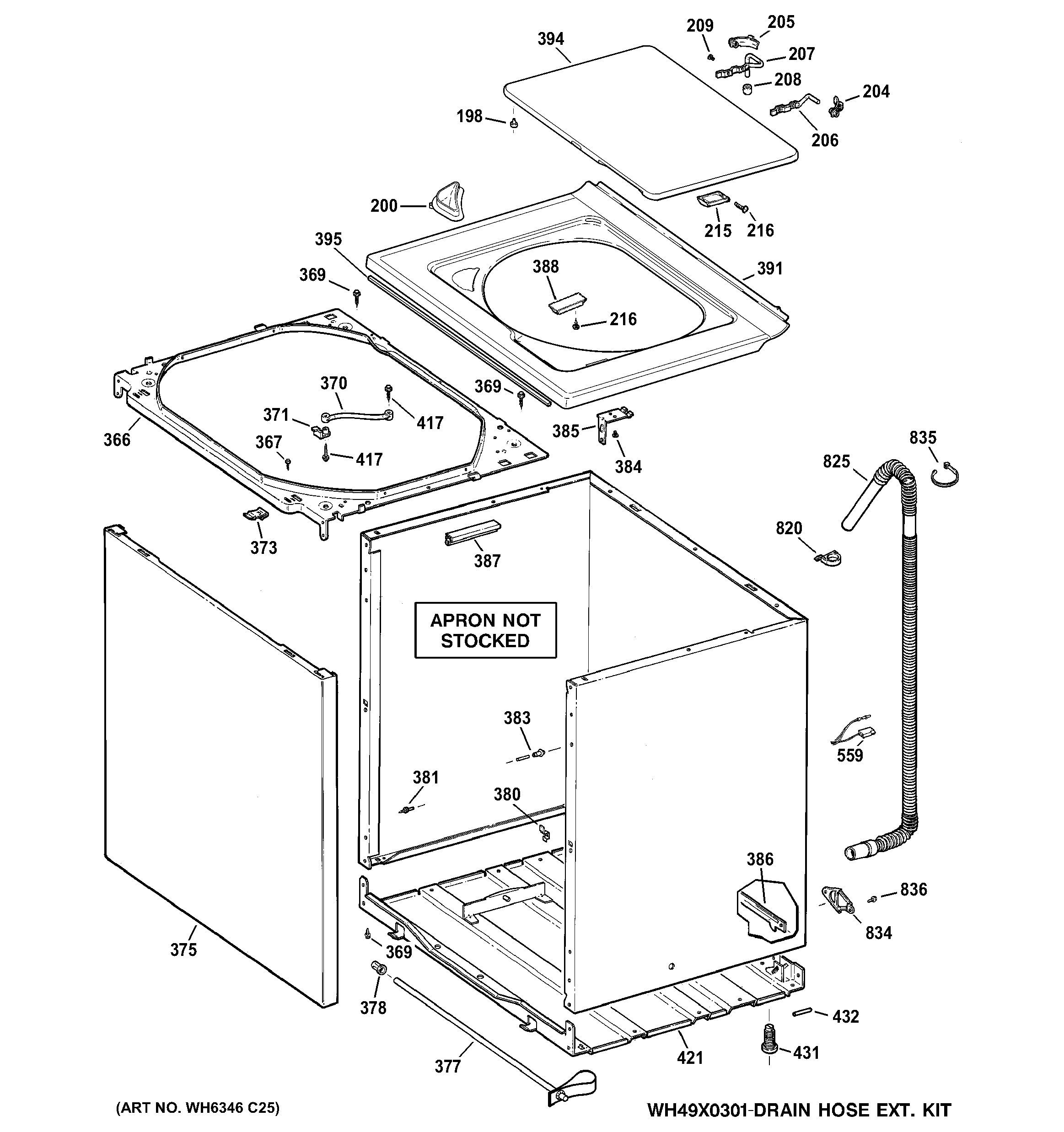 Cabinet, cover & front panel