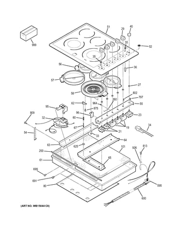Control panel & cooktop