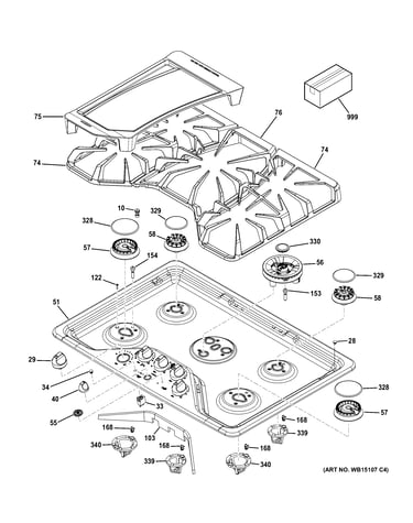 Control panel & cooktop