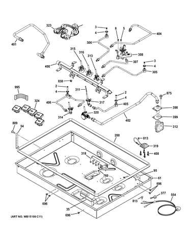 Gas & burner parts