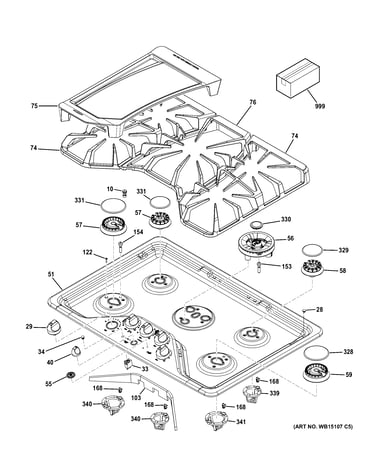 Control panel & cooktop