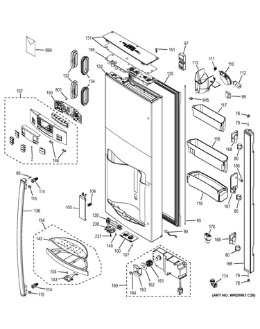 Dispenser door