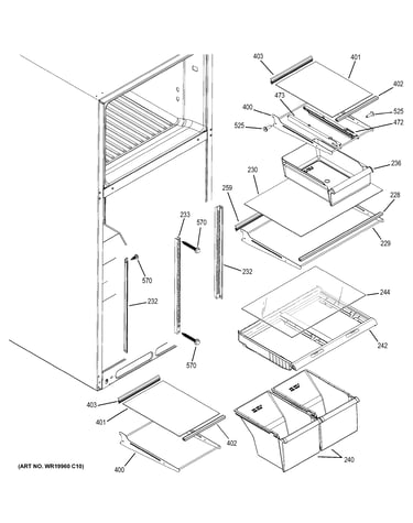 Fresh food shelves