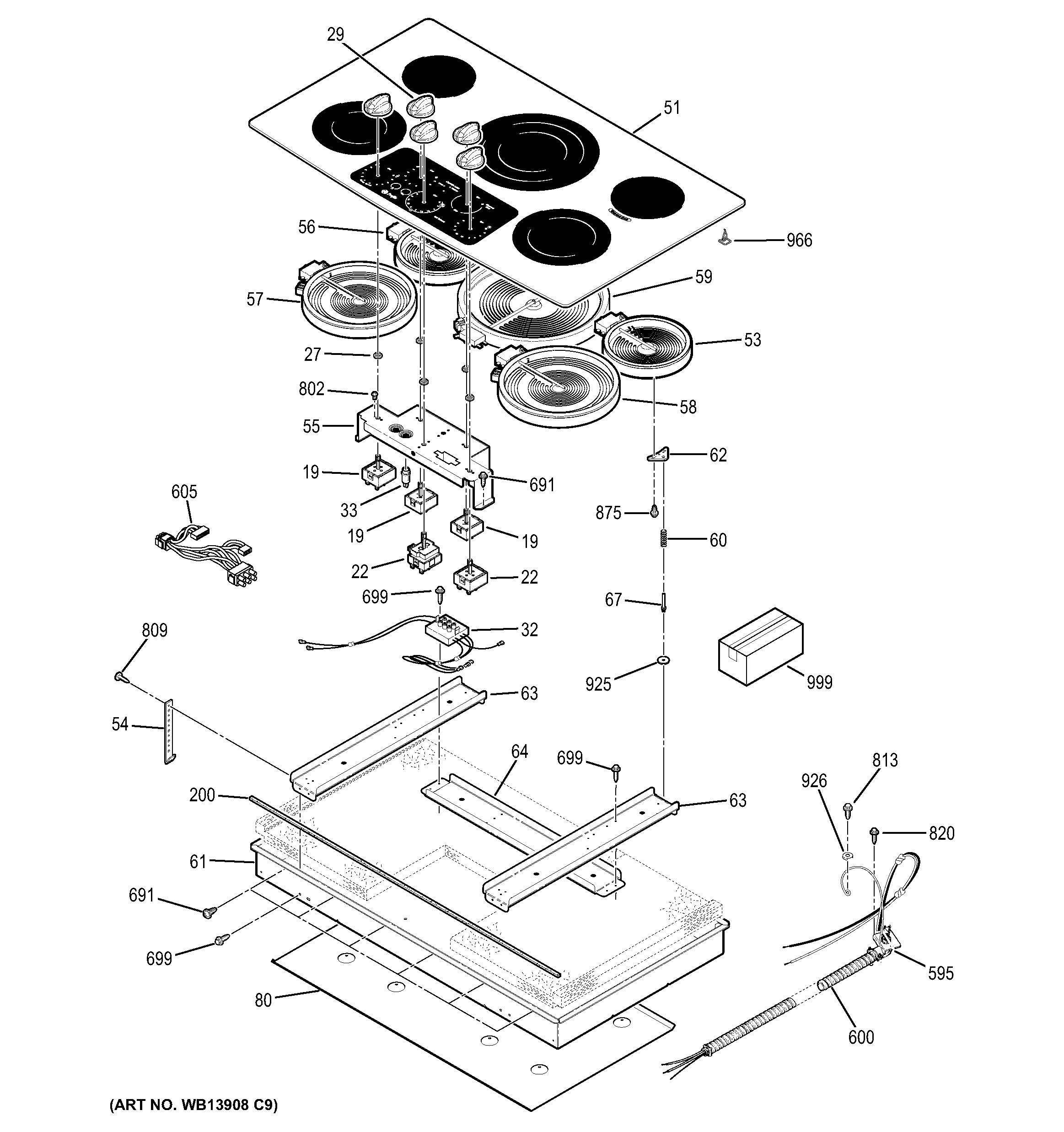 Control panel & cooktop