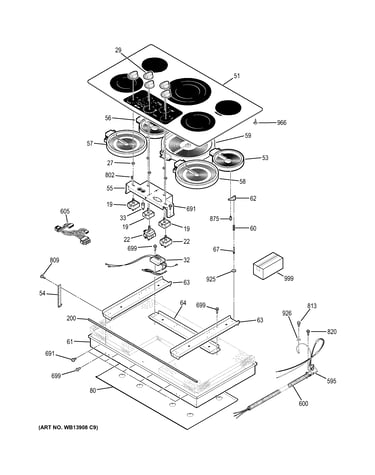 Control panel & cooktop